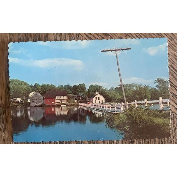 Vermont Brookfield Floating Bridge Vtg Postcard - Picture 1 of 2